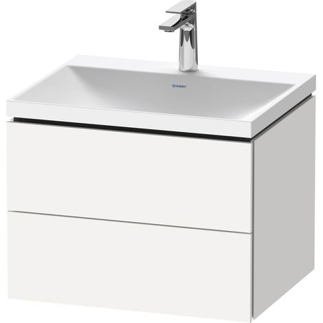 Duravit L-Cube c-shaped Set wandhängend, 2 Schubkästen, ohne