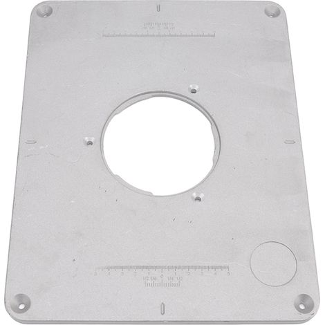 Plaque d'insertion pour table de défonceuse en alliage d'aluminium de 4 1/64 pouces avec bague d'insertion, outil de finition pour machine à bois Bosch1617