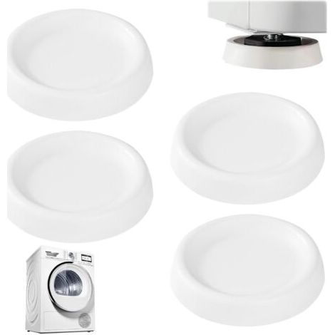Sollbry 4 Pièces Pied Anti Vibration Machine à Laver, Tapis Patins Anti-Vibration Universels Amortisseurs pour Support Électroménagers, Machines à Laver et Sèche-linge, Tampons Coussinets pour Lave Li (1/5)