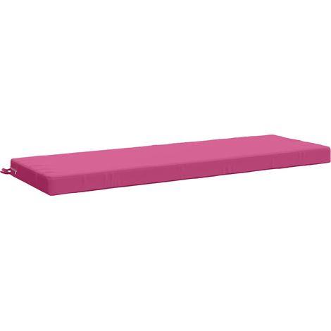 Coussin de banc SOEST 100 % polyester Rose 140 x 50 x 8 cm vidaXL