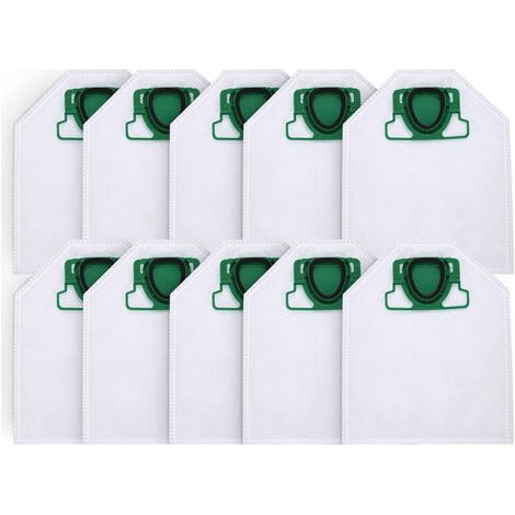Tuserxln – Lot de 10 sacs pour aspirateur Vorwerk Kobold VK200 FP200 – 5 couches micro-polaire – Filtration maximale pour allergiques (1/3)