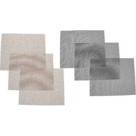 Tapis de cuisson résistant à la chaleur, compatible avec les barbecues, ensemble de 6 pièces antiadhésifs en maille pour barbecue (1/5)