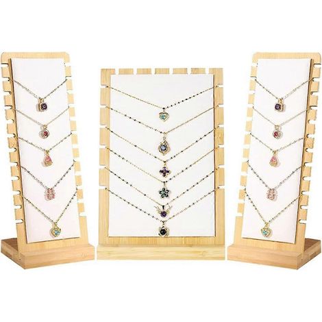 Présentoirs à colliers pour la vente, porte-colliers, présentoir de rangement pour bijoux, ensemble de 3 pièces (1/5)