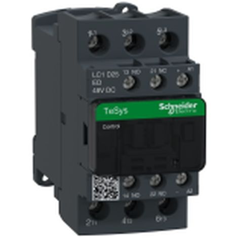 TeSys Deca Leistungsschütz 25A 3P 48V DC 1NO 1NC LC1D25ED