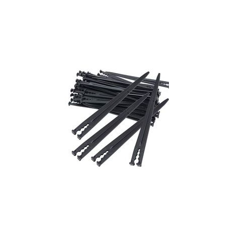 Lot de 50 supports de tuyau d'arrosage pour tuyau d'irrigation - Support d'ancrage de fixation pour tuyau d'arrosage de jardin - Accessoires pour tuyau d'arrosage 4/7 ou 3/5 (1/5)