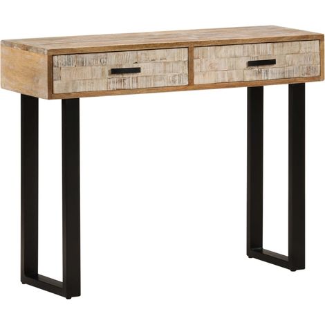 Console Table 100x30x75 cm Solid Mango Wood vidaXL