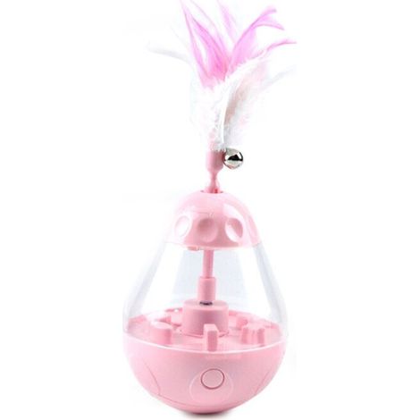 Plume électrique Automatique Drôle Chat Bâton Jouet pour Chat D'intérieur (Pink) (1/5)