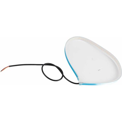 (Exklusiv für Südostasien) Ultradünner, siebenfarbiger, zweifarbiger Scanlichtleiterstreifen, neuer universeller LED-Tagfahrlichtstreifen mit dynamischen Blinkern, 60 cm weiß + gelb, ein Streifen pro (1/5)