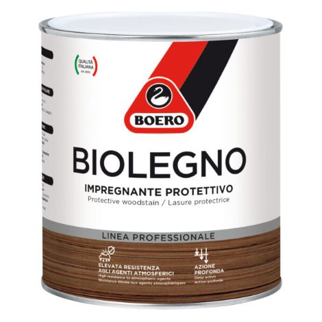 Biolegno impregnante protettivo per legno colore castagno confezione 0.75 lt