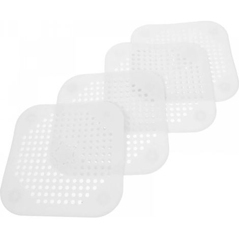Lot de 4 filtres de vidange pour égouttoir, filtre de vidange de sol, nettoyant pour filtre d'évier pour déboucheur d'évier, drain de sol d'évier pour (1/4)