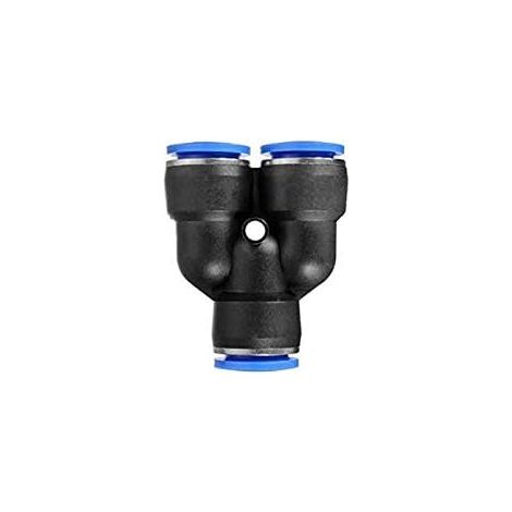 Lot de 5 raccords pneumatiques droits 10 mm à libération rapide pour connexion la tuyauterie d'air - Y-Type Fitting 6mm x 5pcs (1/4)