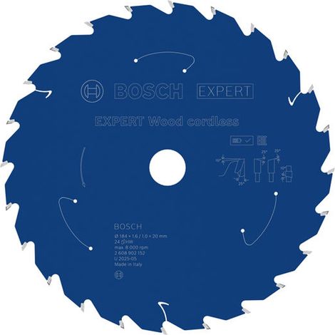 Bosch EXPERT Wood Kreissägeblatt 184x20 mm Z24 - 2608902152 (1/5)