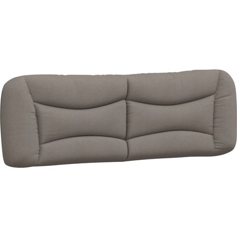 Coussin de tête de lit Hvar taupe 160 cm tissu (1/5)