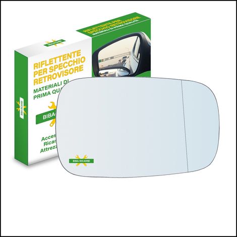 Vetro specchio retrovisore asferico lato dx-passeggero per renault scenic ii (jm