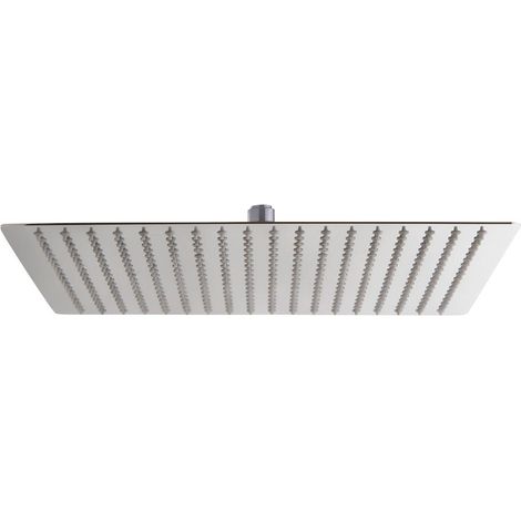Regendusche Brause chrom Quadrat Kopfbrause Rainshower Spiegeleffekt 40x40cm Aloni Regendusche Brause Quadrat 40x40 cm chrom (1/2)