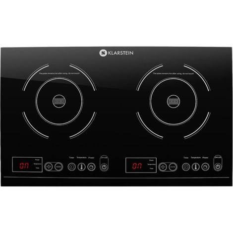 Klarstein VariCook XL Placa de inducción doble 3100W Temporizador 240°C Táctil