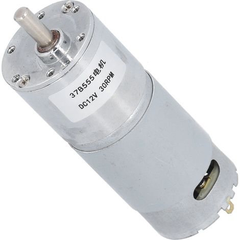 Getriebemotor, elektrisches Untersetzungsgetriebe, Industriesteuerungszubehör, 30 U/min, 12 V DC, 37B555 (1/5)