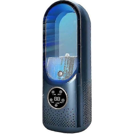 Ventilateur électrique de climatisation avec affichage LED - Ventilateur silencieux à 6 vitesses avec minuterie et humidificateur, appareil de refroidissement pour la maison et le bureau (1/5)