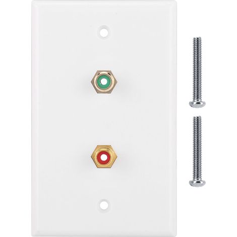 Panneau de plaque murale multi-fonctionnel à 2 interfaces RCA, pour immeuble de bureaux, norme américaine (1/5)