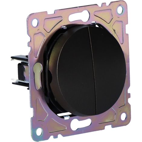 Interruptor doble para escaleras, negro, beta online (1/4)