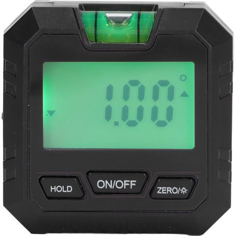 Niveau numérique magnétique 90° rapporteur électronique détecteur d'angle pour menuiserie, noir (1/5)