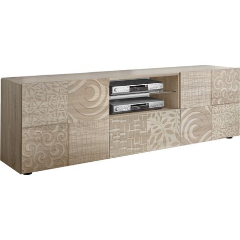 Mobile Porta TV 2 Ante 180x42x57 cm in Legno TFT Blossom Rovere Samoa (1/4)