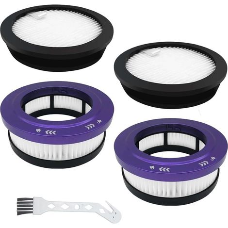 HEPA-Filter-Ersatzset, kompatibel mit dem kabellosen Staubsauger Anyson Stars 5 (45000 Pa/550 W/70 min), waschbar und wiederverwendbar, 2 Vorfilter, 2 Nachfilter, 1 Reinigungswerkzeug (1/5)