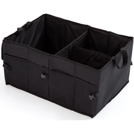 organiseur de coffre pliable et réglable, compartiments de rangement personnalisables, super grand volume, durable pour SUV. (1/3)