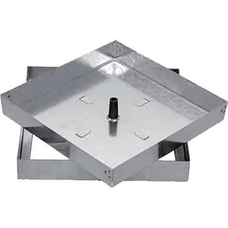 1PZ SIGILLO PORTAPAVIMENTO ZINCATO cm 43 x 43 - luce cm 39 x 39
