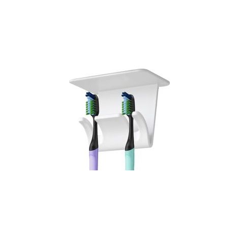 Support de Brosse à Dents pour Salle de Bain Support de Brosse à Dents pour Montage sous Meuble Étagère de Rangement autocollante sans perçage pour Douche, Maison, Bureau, (1/5)
