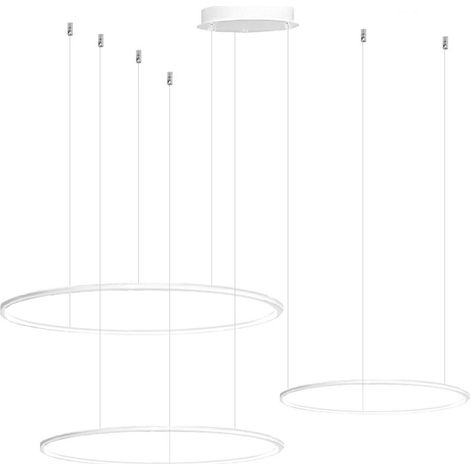 Lustre moderne gea led erika s3d led lampe à suspension en aluminium et silicone