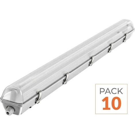 Réglette étanche pour Tube LED T8 60cm IP65 (Boitier vide) (Pack