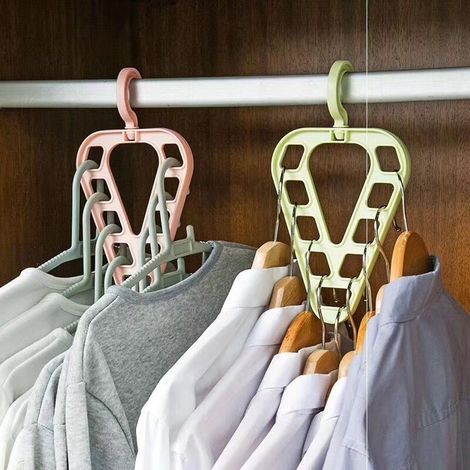 2-Piece Wardrobe Hanger for Bedroom, Dressing Room, and Baby Storage Organizers (1/5)