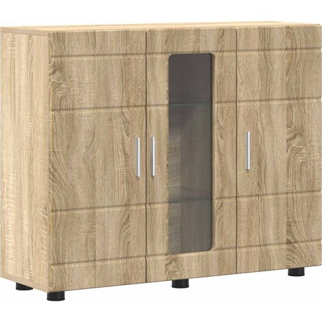 Vitrina Roble Sonoma 55.5 x 29 x 100 cm Madera contrachapada vidaXL