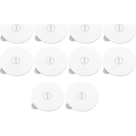 Lot de 10 sous-verres lumineux LED pour bouteilles de vin, parfaits pour les bars, les fêtes et les mariages. Coloris, 8 segments, 6 cm. (1/5)