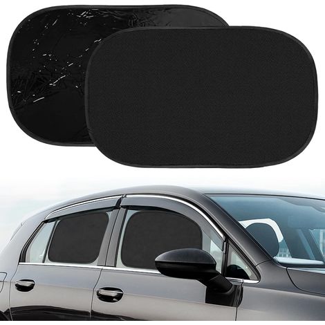 Pare-Soleil Voiture bébé sans ventouses – Pare Soleil Voiture Auto-adhésif pour Enfants, Protection UV et Chaleur, Pare-Soleil pour vitres latérales, Accessoire Voiture Pratique pour Famille (1/5)