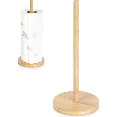 Bamboo Paper Towel Holder, 29.5 cm, Eco-Friendly (1/5)