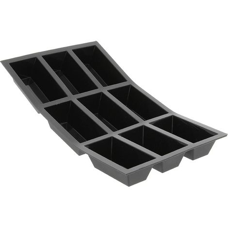 De Buyer Stampo Dolci Moul'flex Silicone Nero cm. 30x17,5, 1976.01 (1/3)