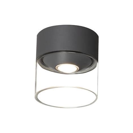 Konstsmide Varese Plafonnier extérieur moderne monté en surface LED gris foncé 6W, IP54 (1/3)