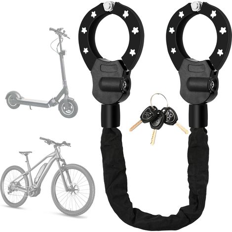 Antivol Trotinette Electrique, 6mm Chaînes Antivol, Cadenas Trotinette (1/5)