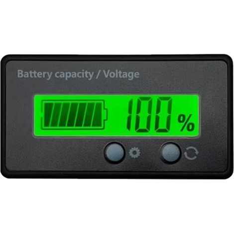 Voltmètre Numérique à LED, Testeur de Tension, Batterie au Lithium, Plomb Acide, Lifepo4, 12 V/24 V/36 V/48 V, Indicateur de Capacité (1/4)