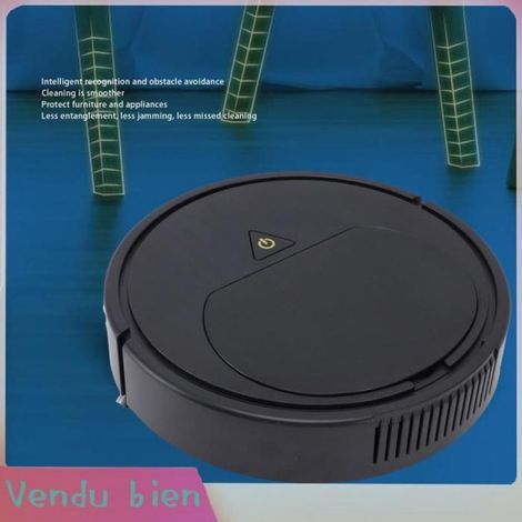 Robot aspirateur et vadrouille Nettoyant intelligent 1 200 Pa avec évitement d'obstacles pour les planchers et les tapis en bois (1/4)