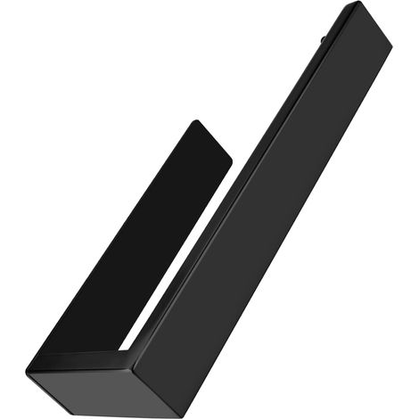 Anneau Porte-Serviettes Porte-Serviettes, 304 Acier Inoxydable Support de Serviettes Accessoirs WC Salles de Bains (sans perçage, Noir)