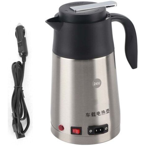 1.2L 24V Portable Truck Car Electric Kettle Boiling Coffee Water Heater Heating Cup Mug-- (1/5)