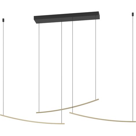 Suspension Villeggi noir avec or - 902167