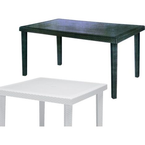 TAVOLO IN RESINA BOHEME CM.150x90xH74 TAVOLI ARREDO GIARDINO ARREDAMENTO (1/5)