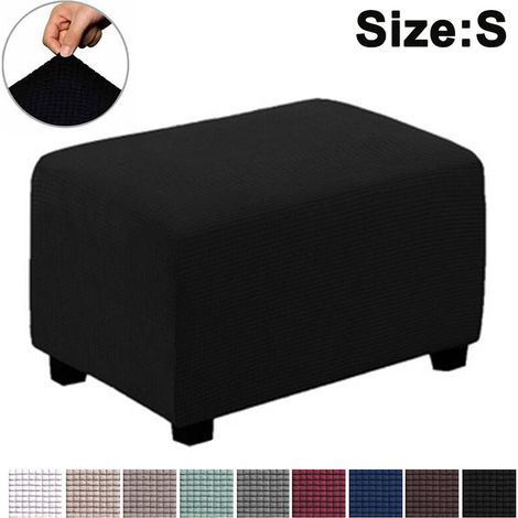 Stretchable Bean Bag Cover, Protective Cover for Bean Bag, Storage Cover for Bean Bag, Protective Cover for Furniture, Soft Rectangle Protective Cover with Elastic Belt ----- S ---- (1/4)