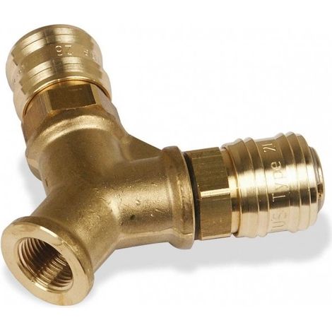 Conector distribuidor Y de dos vías 3/8 pulgadas AIRCRAFT                 2 vías 3/8"