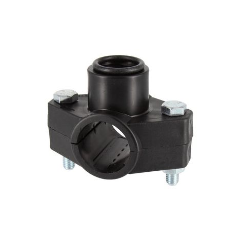 RACCORDO POLIPROP PRESA A STAFFA D 32MMX1/2 FEM