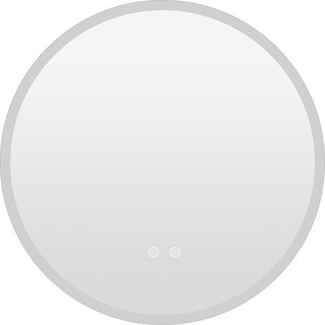 Runder LED-Badezimmerspiegel, 70 cm, beschlagfrei, 3 Lichtfarben